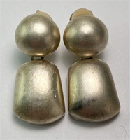 Silver Tone Vintage Earrings