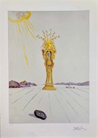 Salvador Dali BAROMETER WOMAN Facsimile Signed Gic