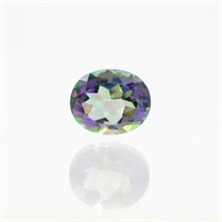 Brilliant 6.46 Ct Certified Mystic Topaz Solitaire