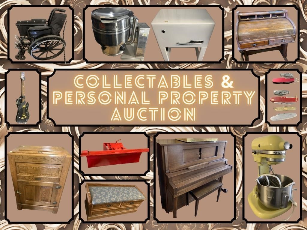 Collectables & Personal Property Auction, April 24th