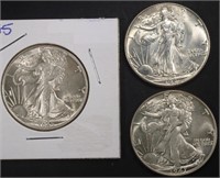 COLLECTORS LOT WALKING LIBERTY HALF DOLLARS