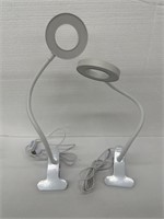 2 PACK CLIP LAMP LED DESK LIGHT