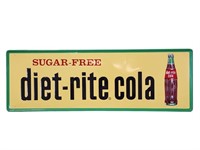 NOS 1960's SST Diet Rite Cola Sign