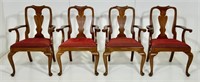 Henkel-Harris Queen Anne dining chairs, Walnut,