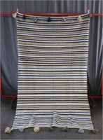 Moroccan blanket 60x96 mutli-color Striped