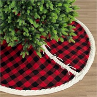 Double-Sided 48-Inch Tree Skirt  Cream White