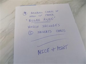 9 Nolan Ryan Baseball Cards