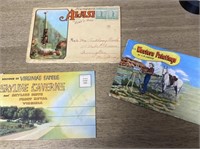 E2) Vintage postcard souvenir folders Alaska