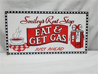 Smiley's Rest Stop Advertising Sign