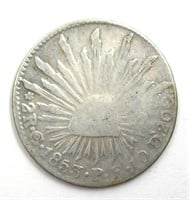 1853-GOPF 2 Reales F Mexico