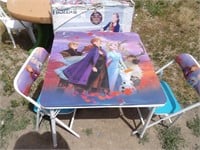 Child Size Frozen Folding Table and 2 Chairs