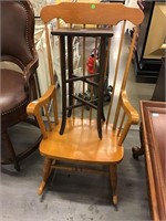 Rocking Chair and Plant Stand