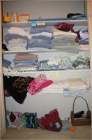 Contents of hall closet: towels, towels, towels,