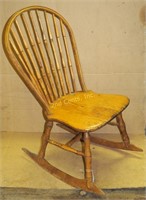 Antique Armless Granny Style Rocking Chair