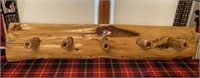 Rustic Cedar Log Coat Rack 40"L x 6"D