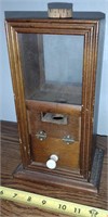 Wooden Antique Counter Top Vending Machine