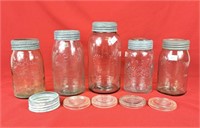Glass lid Crown jars