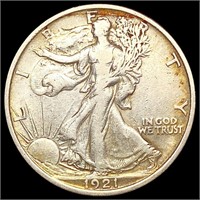 1921 Walking Liberty Half Dollar LIGHTLY