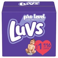 Sz 6 Luvs Pro Level Leak Protection Diapers 104 ct