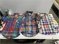 Sizes 3-4Y mini boden collard flannel shirts