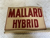 Mallard Hybrid Seed Sign (Cardstock)