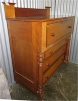 A Curly Maple Chest of Drawers