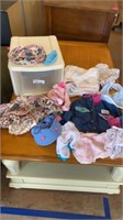 DOLL CLOTHES , BLANKET WITH STORAGE