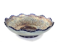 Fenton Persian Medallion Cobalt Lustre Bowl