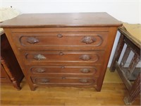 Antique 4 drawer dresser.