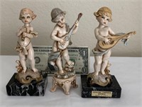 3 CARRARA ITALIAN SCULPTURES