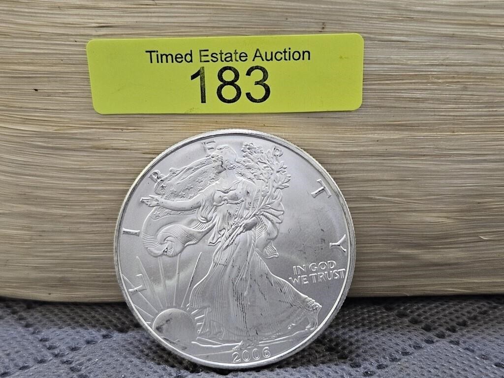 2006 AMERICAN SILVER EAGLE, UNC