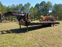 2023 Texas Pride 30 ft flatbed trailer w/ double