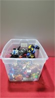 Big tub full of vintage action figures and more