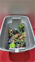 Tote full of tmnt figures and more