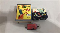 Vintage tin toy lot.  2 are in original boxes