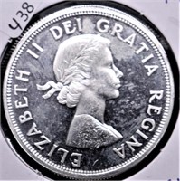 1964 CANADA SILVER DOLLAR CHOICE BU