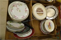 Plates, most collector's - 2 boxes