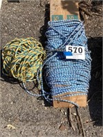 Two coils marine rope