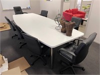 Laminated Boardroom Table & 7 Chairs