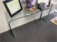 Glass Side Table 1250x400x720mm