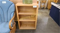 THREE TIER OAK BOOKSHELF