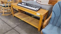 LIGHT STAINED OAK SOFA TABLE