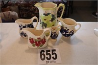 Cash Family Hand Painted Pitchers