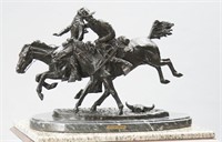 Bronze marked Frederic Remington," Wounded Bunkie"