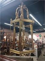 BRASS CHANDELIER  - 47" TALL X 22" WIDE