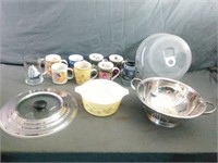 Assortment of Kitchen Items Including a Stainless