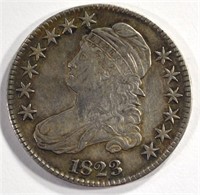 1823 BUST HALF DOLLAR, AU
