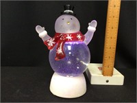 Lighted Snowman Snowglobe