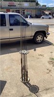 Fishing Rod Holder With 5 Rods