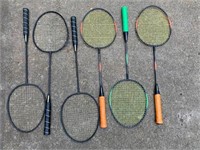 6 Dunlop Badmitten Rackets